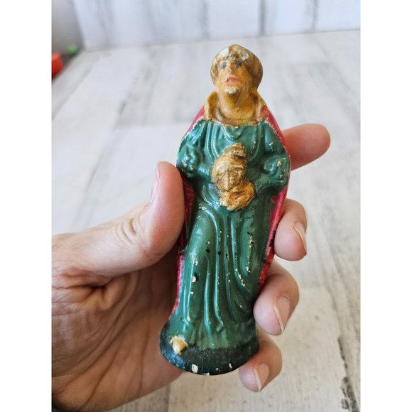 Vintage German Wiseman nativity incense Mer village Xmas - Picture 7 of 9